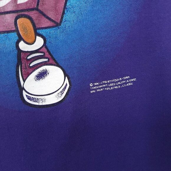 Hershey Chocolate T Shirt Vintage 90s Hersheys Snack Tee Hip Hop Mens Size XL - Picture 3 of 7